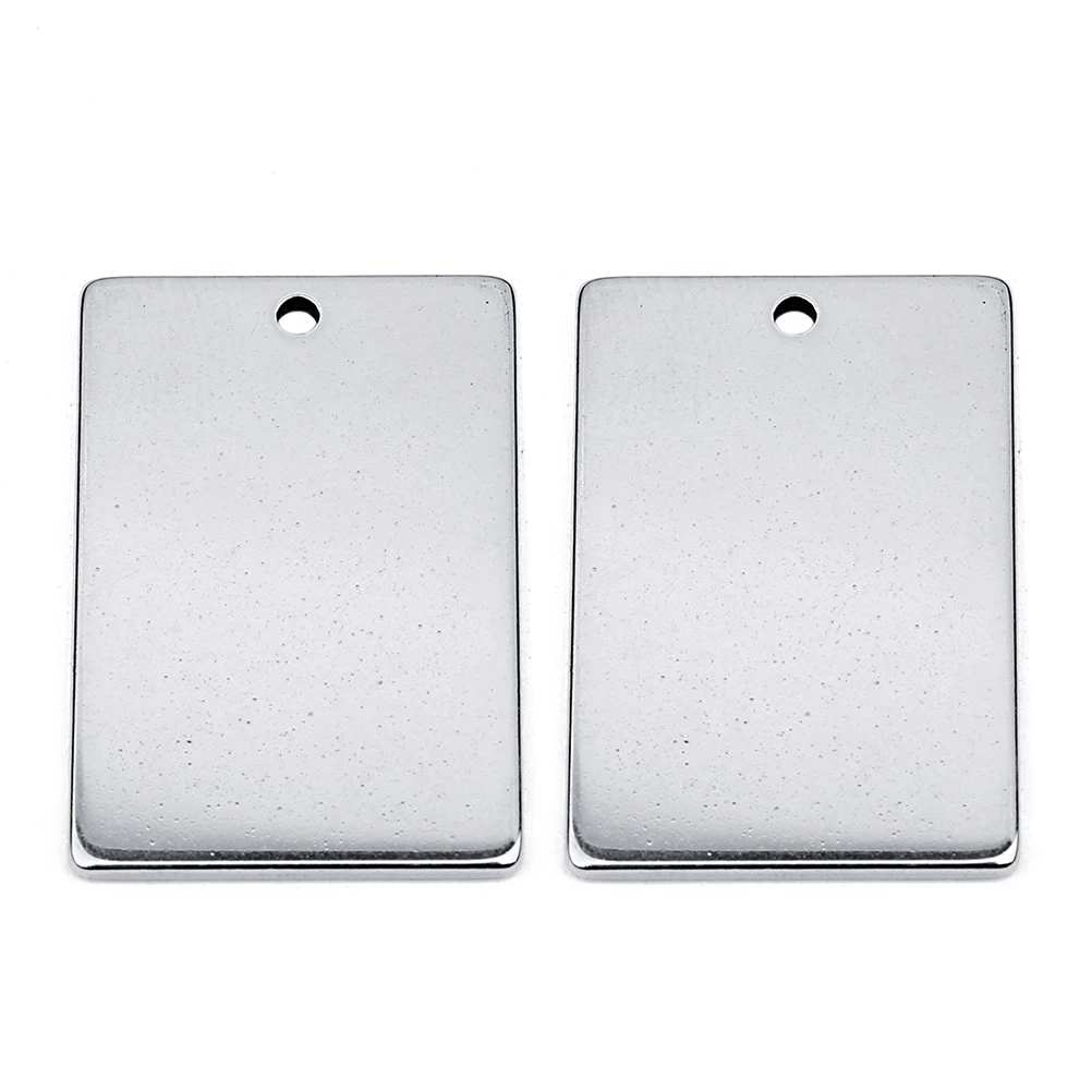 

10 PCS Label Stainless Steel Pendant Women Sterling Silver Jewelry Making Pendants