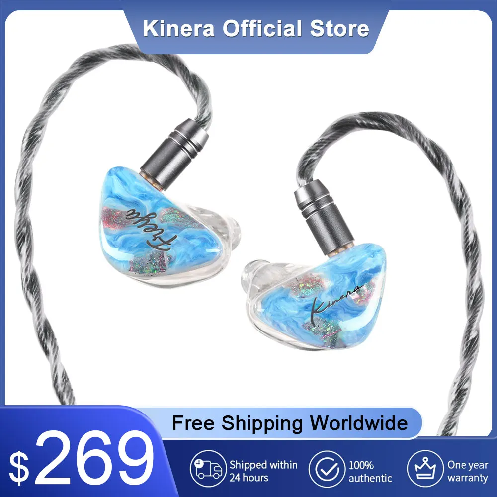 

Наушники-вкладыши Kinera Freya 2,0, 7 мм DD + 3 Knowles BA, гибридный драйвер IEMs с 2-контактным разъемом 0,78 мм, съемным кабелем, наушники HiFi