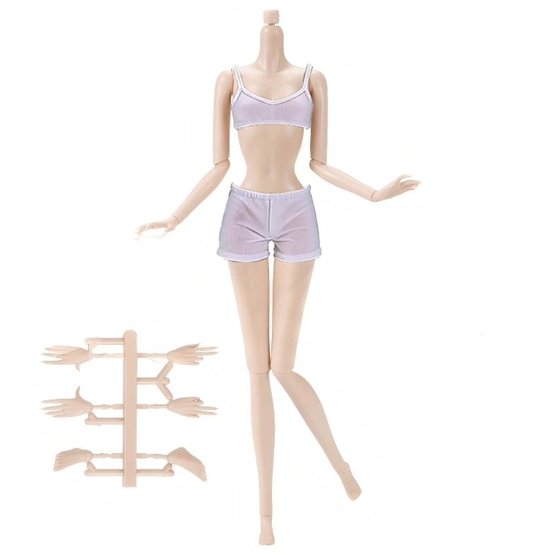 

Newest Body For Doll Kids Toys Hand Feet Replaceable Solid Joints Movable Doll Body Female Toy Accessories Girl' DIY Play Game