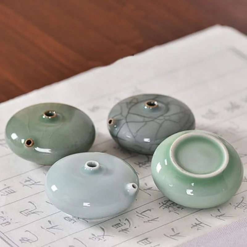 Porcelain Water Dropper Container for Calligraphy and Painting Ceramic Oriental Art Supply