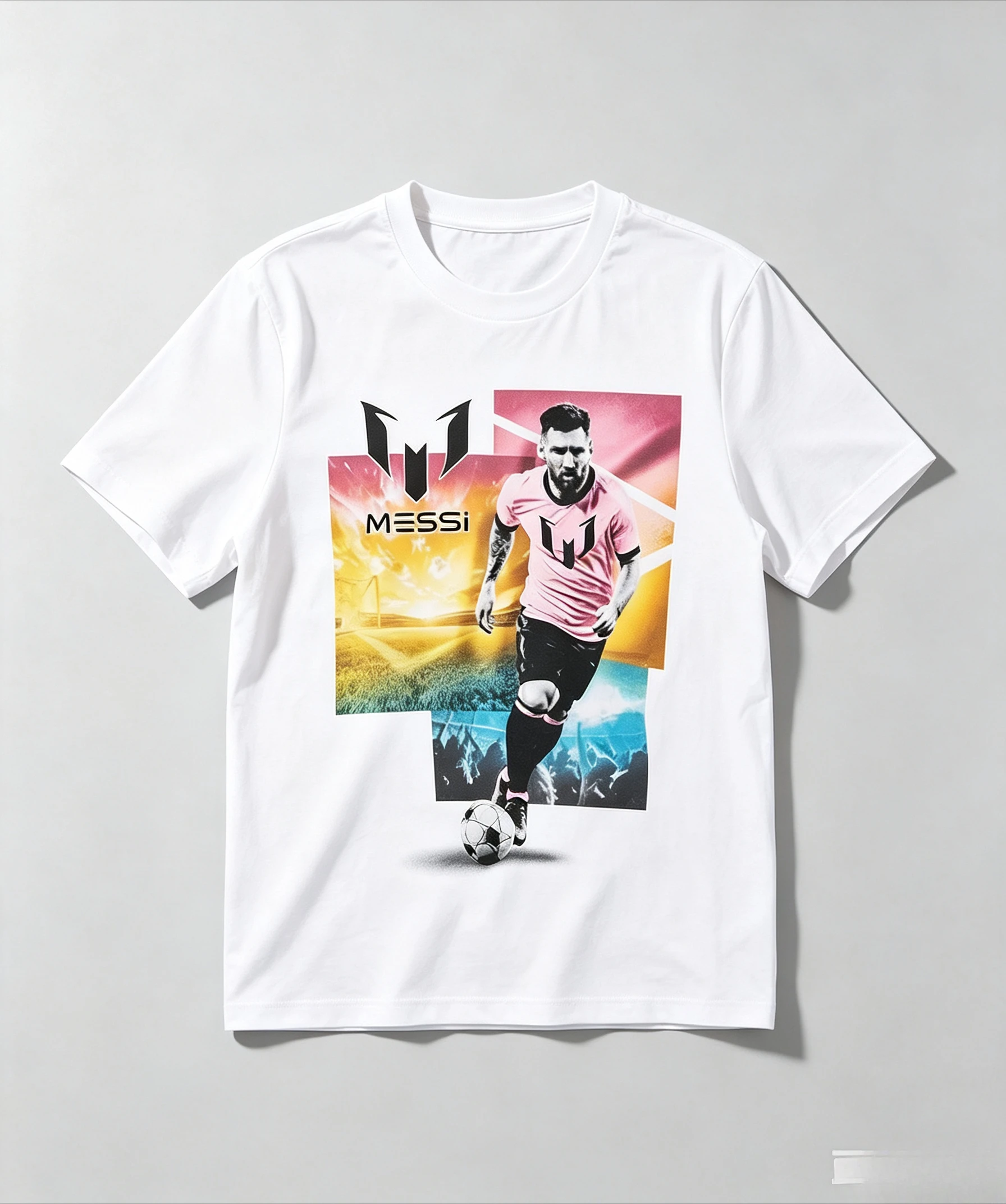 Messi Inter Miami MVP Retro Graphic Tee, Premium Cotton Unisex Top, Unique Star Portrait Print, Multiple Colors Available