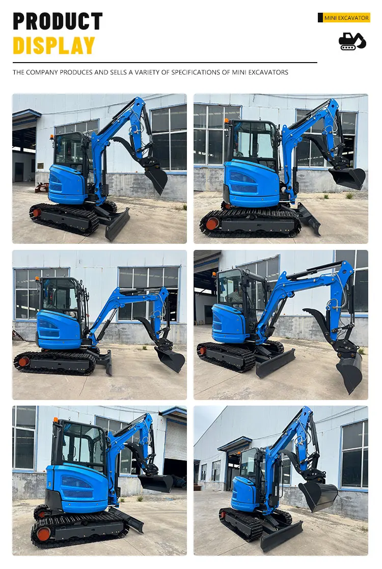 KOSTENLOSER VERSAND 2,6 Tonnen Mini-Bagger 1 Tonne 2 Tonnen Motorbagger EPA-Bagger Mini-Bagger Kompakter Mikro-Bagger – Detail 7