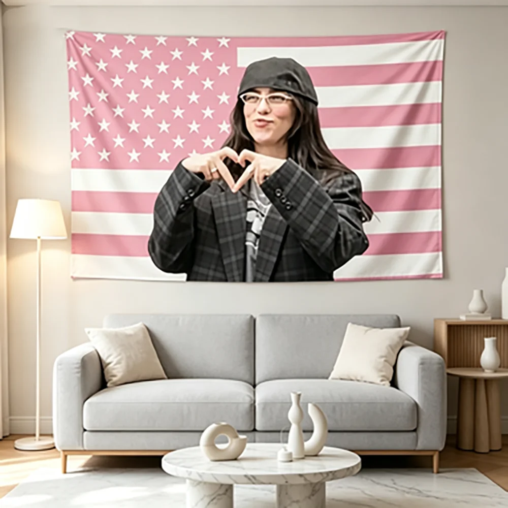Billie Eilish Double Stitched Tapestry Wall Hanging for Indoor & Outdoor Decor College Dorm Bedroom Living Room