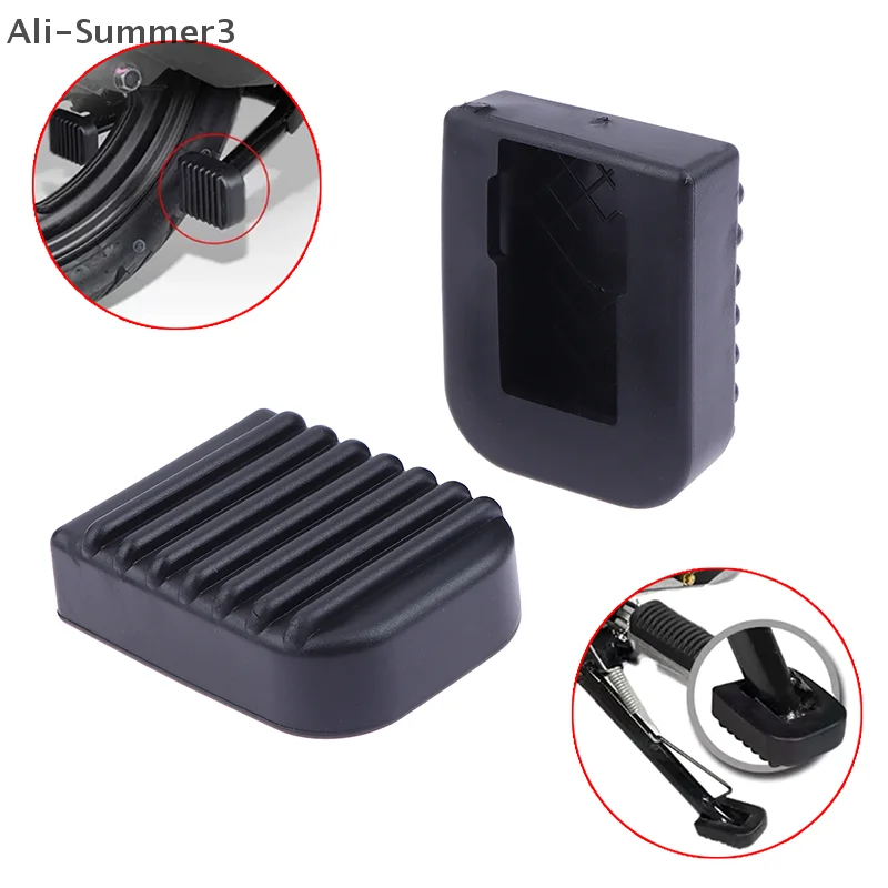 1/2Pcs Motorcycle Footrest Pad Soft For Scooter Support Rod Anti-slip Rubber Pads Motorcycle Base Bracket Extension Foot