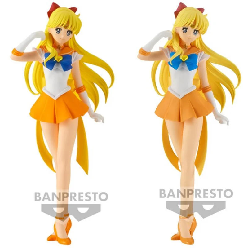 Anime Sailor Moon Eternal Figure Gliter&glamours Super Sailor Venus Pvc Action Figure Collection Decoration For Adult  Gift Toys