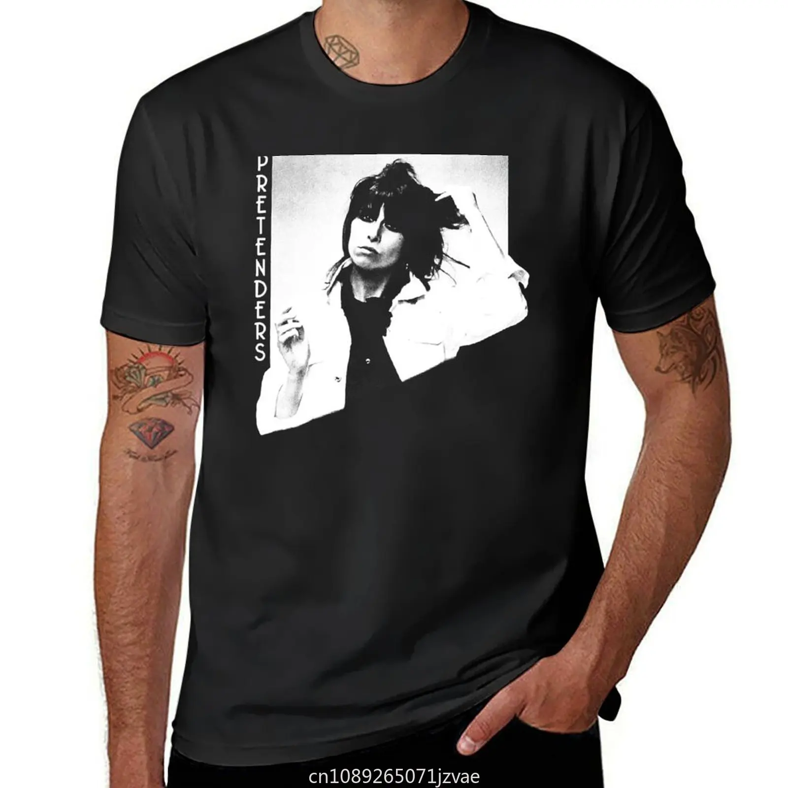 Pretenders Retro portrait T-shirt anime clothes blanks sweat shirts, men