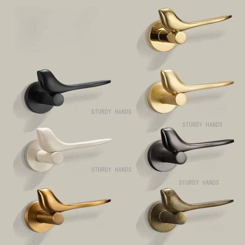 aluminum-alloy-bird-door-lock-indoor-bedroom-door-lock-split-type-silent-lock-only-applicable-for-new-door-installation