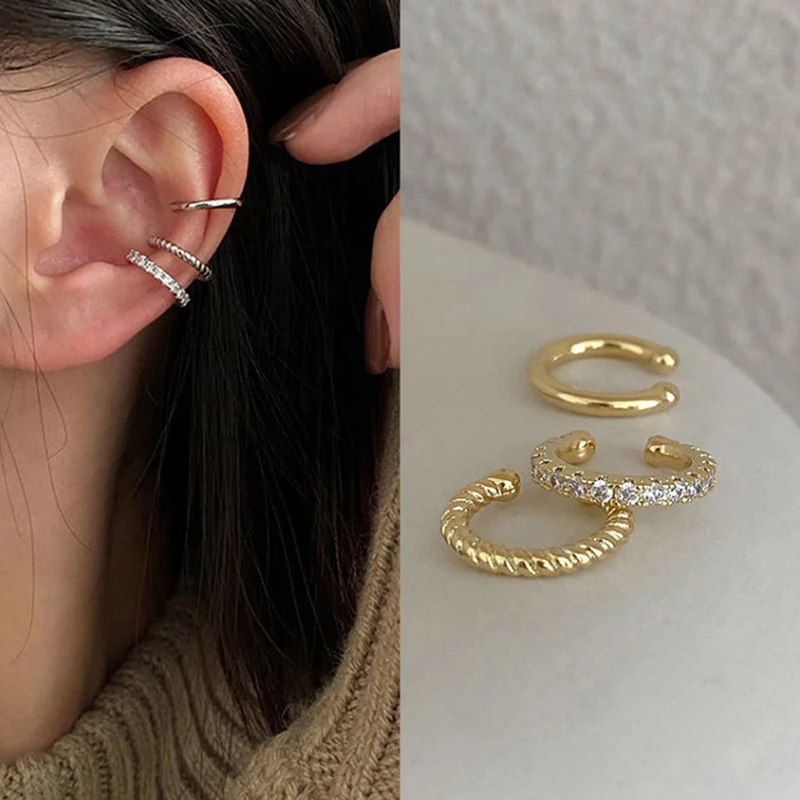 Fashion Ear Cuffs Without Piercing Ear Clip Earrings Non-Piercing Fake Cartilage Earrings For Women Jewelry Gifts