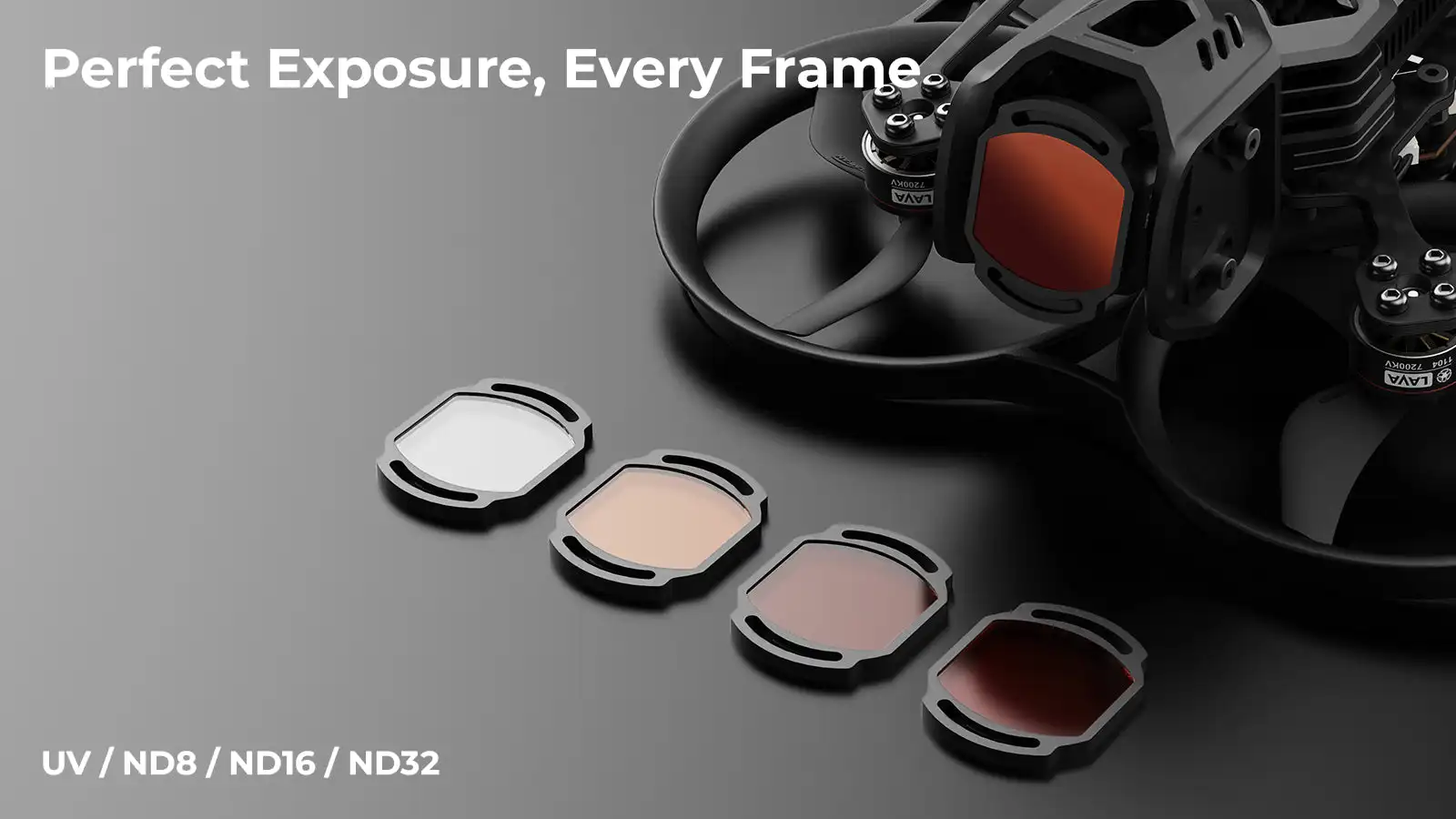 

BETAFPV O4 Pro ND Filters Set (UV/ND8/ND16/ND32) for DJI O4 Pro Camera -FPV Camera Lens Protection Cover