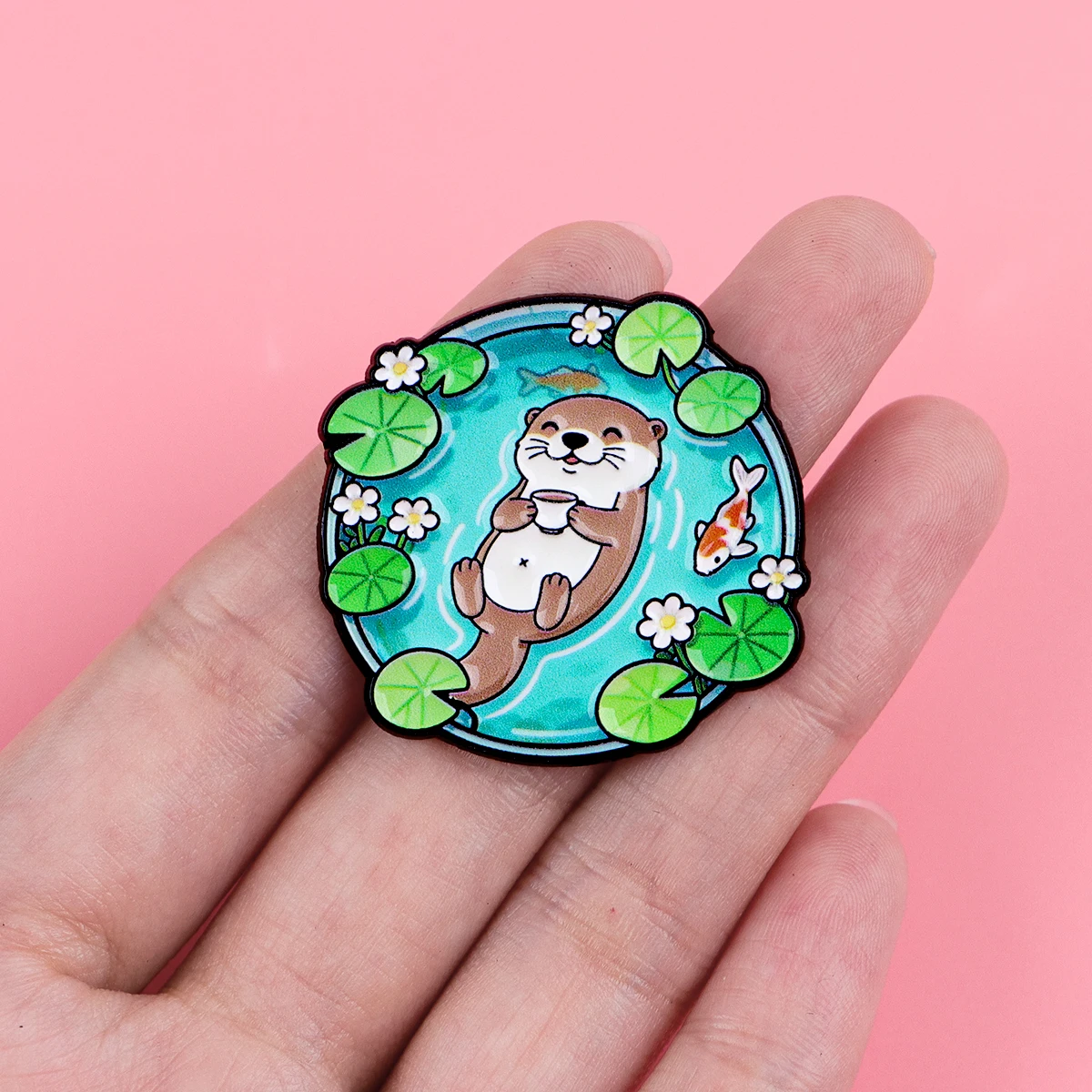Pins de Esmalte e Broches de Lapela com Temas de Animais (Sapos, Cães, Macacos) e Ambiente Aquático, Acessórios de Vestuário, Joias de Moda e Presente