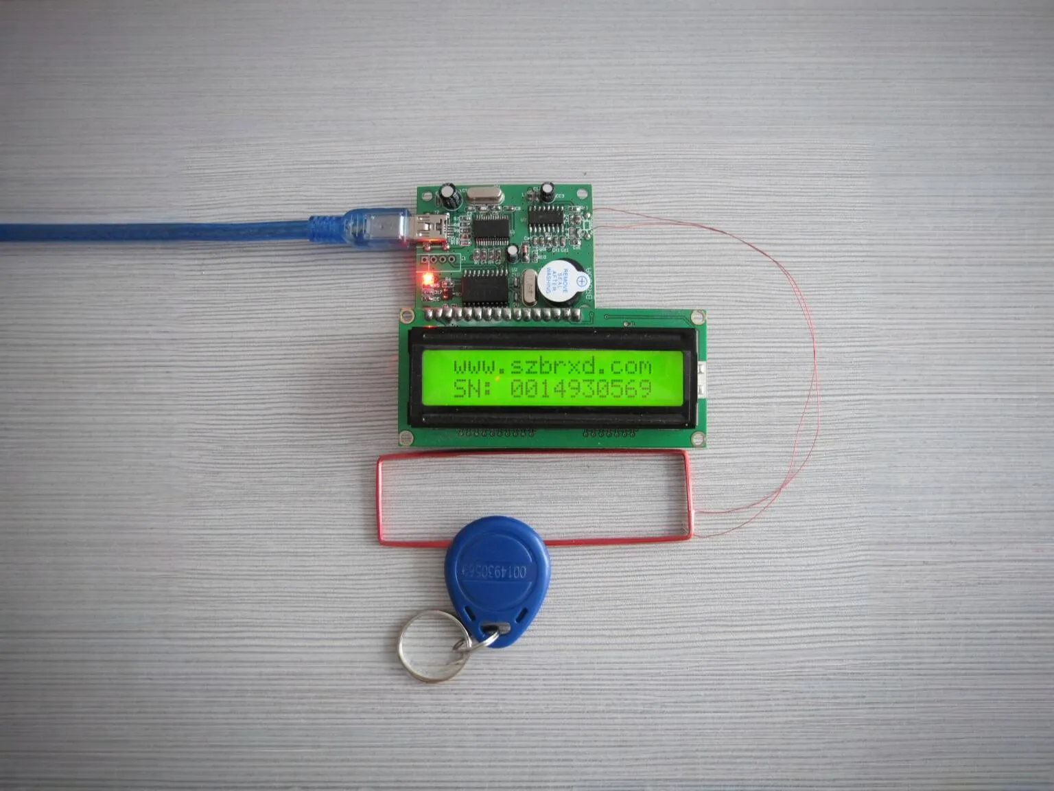 125KHz low frequency module RFID module USB interface EM4095 LCD1602