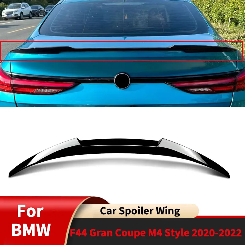 

For BMW F44 Gran Coupe M4 Style 2020-2022 Rear Spoiler Wings Accessories Spoiler Diffuser Tail Fin Guard Board Body Kit Tuning