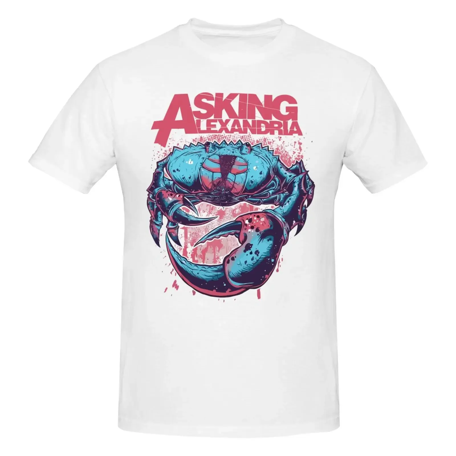 ASKING ALEXANDRIA CRAB Short Sleeve White All Size Shirt VC877 long sleeves