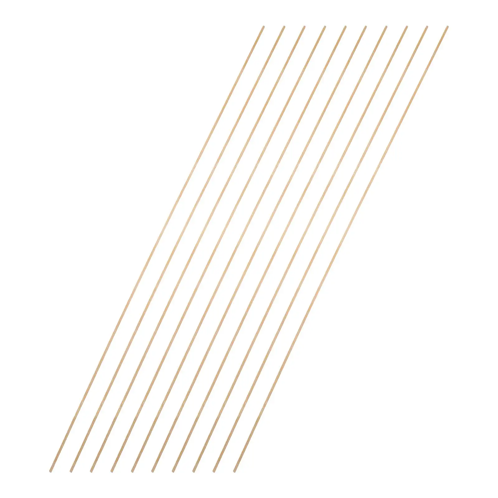 10 Pcs Kite Material Rod Kites DIY Bamboo Weaving Flying Accessories Children Beige Craft Making