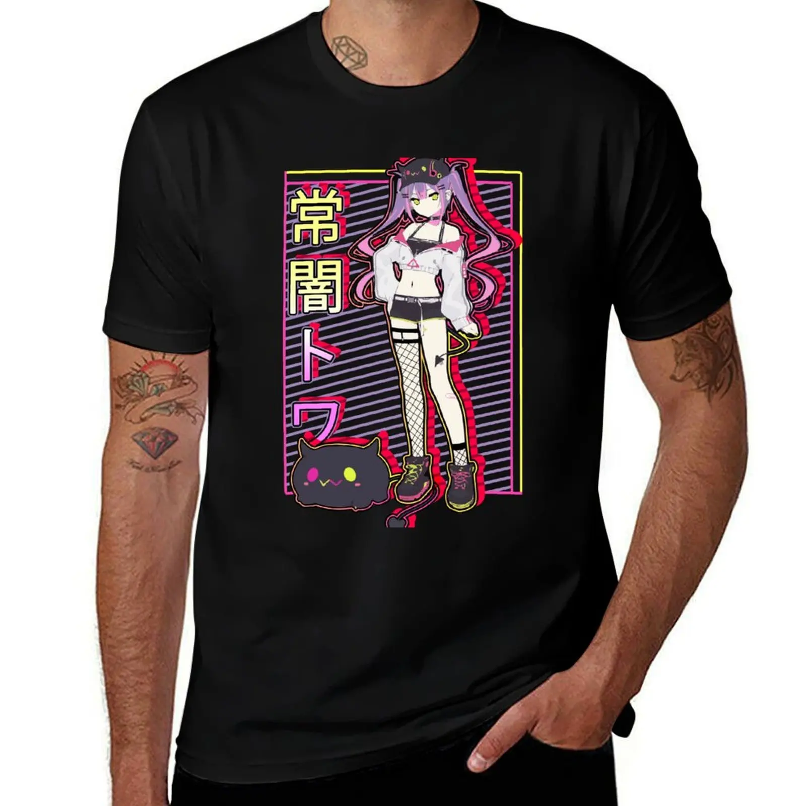 Tokoyami Towa and Bibi Hololive T-Shirt Quick Dry Travel T-Shirt