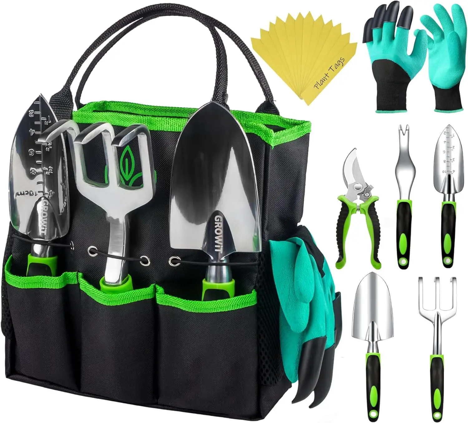 

Heavy Duty Garden Tools 22 Pieces Set - Rust Proof, Durable Gardening Supplies - Ergonomic Gardening Hand Tools - Ideal