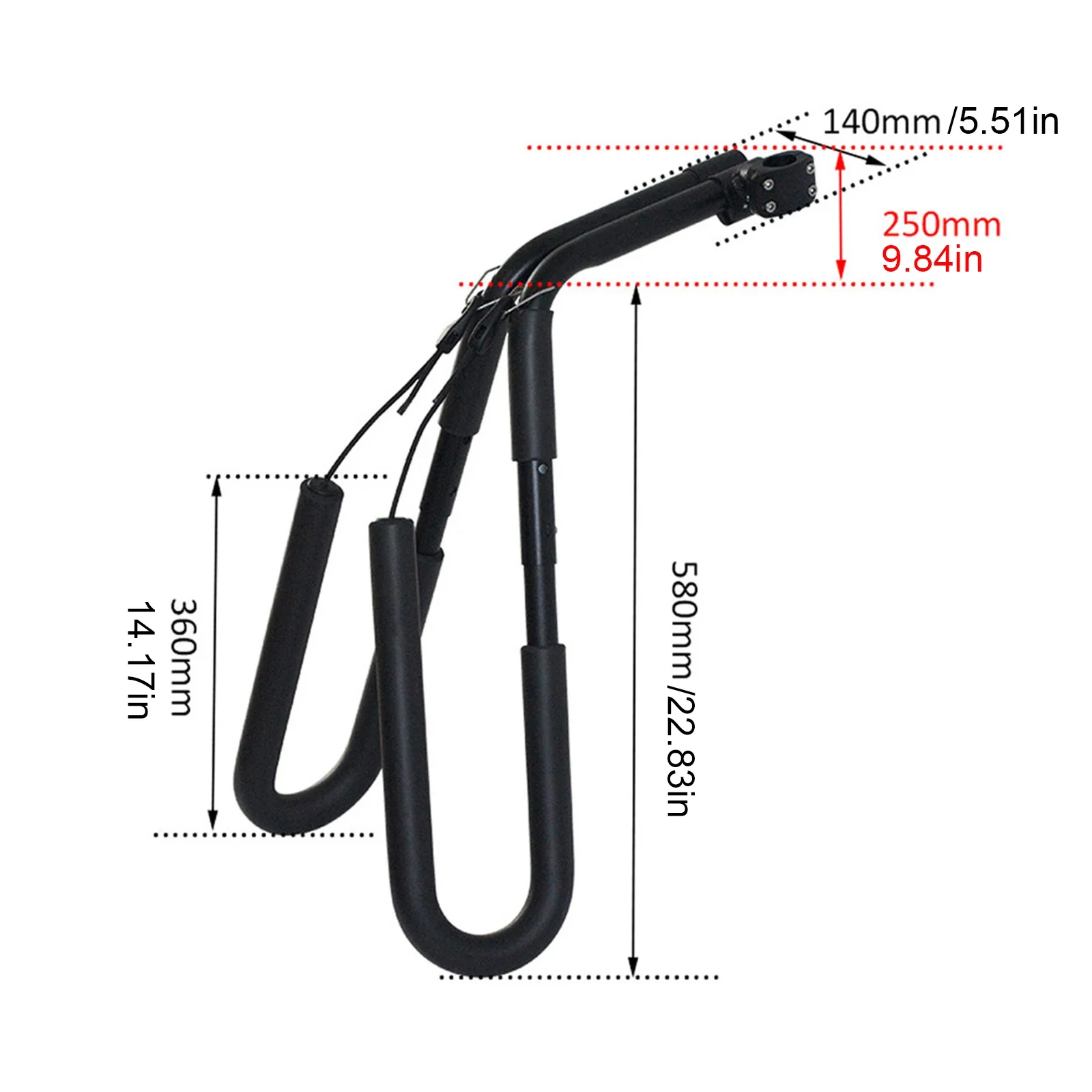 

Water Sports Surfboard Stand Shortboard 20.3cm Height 20KG Aluminum Alloy+Foam Cotton Black/Green Rack Snowboard Bicycle