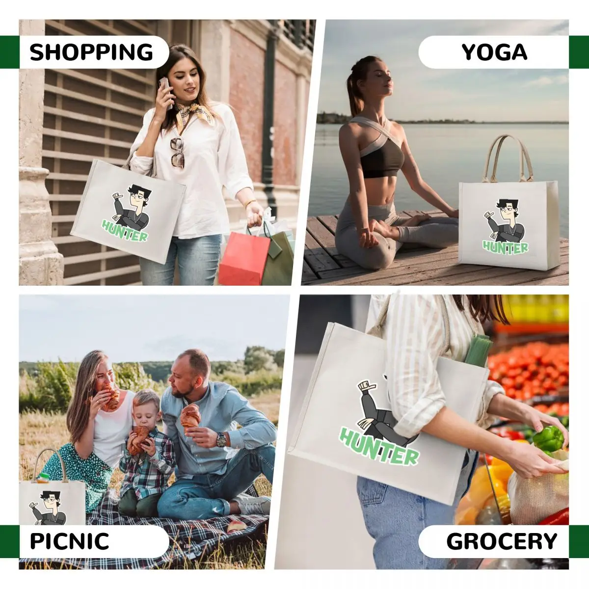 Adventure Camp - Hunter Tote Bag Shopper handbag shopping bags foldable bag luxury women