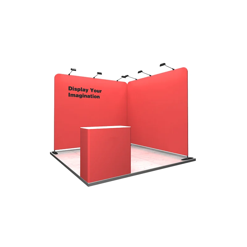 custom.3*Aluminum Fabric Wall Display Stand Easy Installation Standard Exhibition Booth Trade Shows