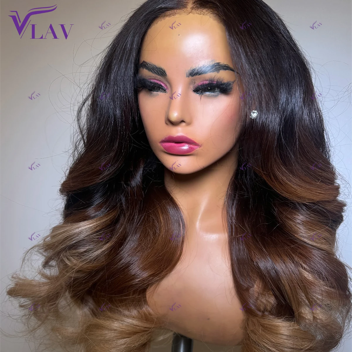 Glueless Wigs Human Hair 13×6 HD Lace Frontal Wig 13×4/360 HD Lace Preplucked For Women Wear And Go Ombre 1B/27 Color Body Wave