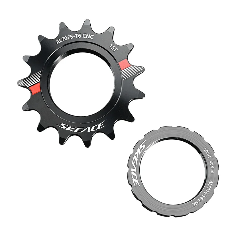 

SKEACE FixedGear Bicycle Cogs 14T/15T/16T/17T/18T Bicycle Single Speed Flywheel Spacer Aluminum Alloy Sprocket 8 9 10 11 Speed