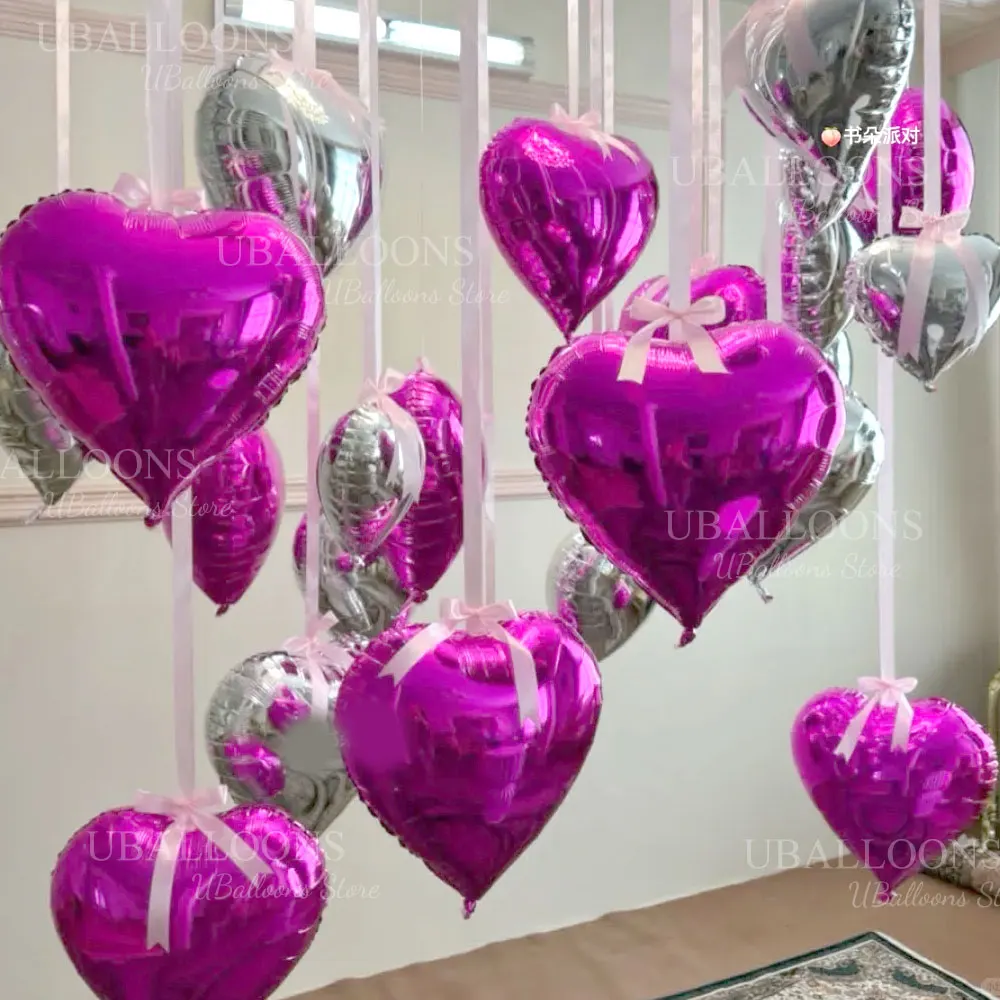 24yd 2 cm Satinband zum Aufhängen von Luftballons, DIY-Seidenbänder für Geburtstag, Hochzeit, Babyparty, Party-Dekoration, Ballonzubehör – Detail 5