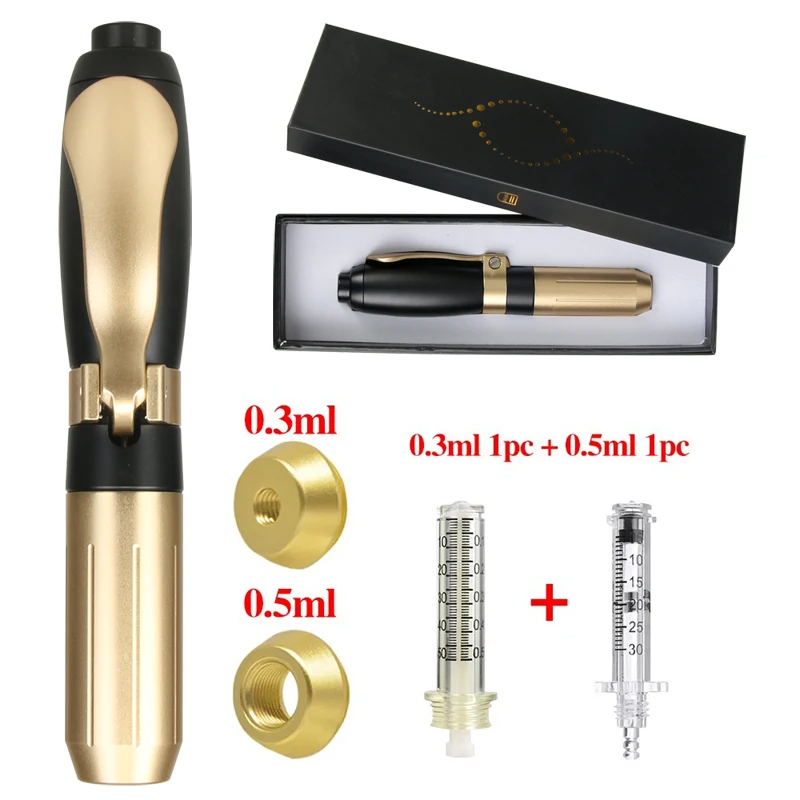 0.3 And 0.5ML hyaluron Pen Hyaluronic Acid lip filler injection Pen No Needle Atomizer Pen Anti Wrinkle Water Syringe