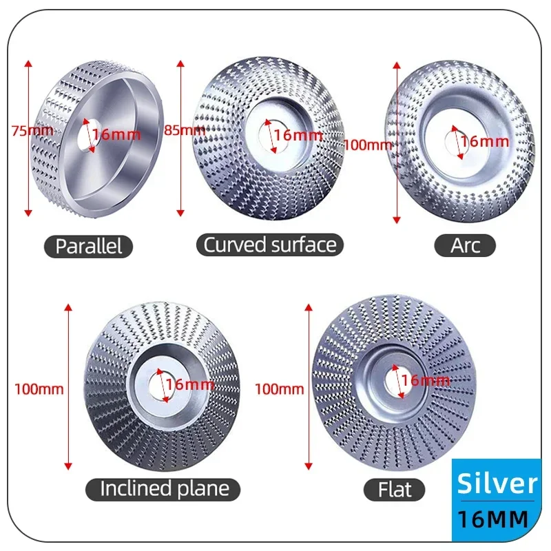 Imagem -04 - Roda de Polimento de Madeira Furo 16 22 mm Disco Rotativo Lixar Ferramenta de Escultura em Madeira Ferramentas de Disco Abrasivo para Moedor de Ângulo Peças