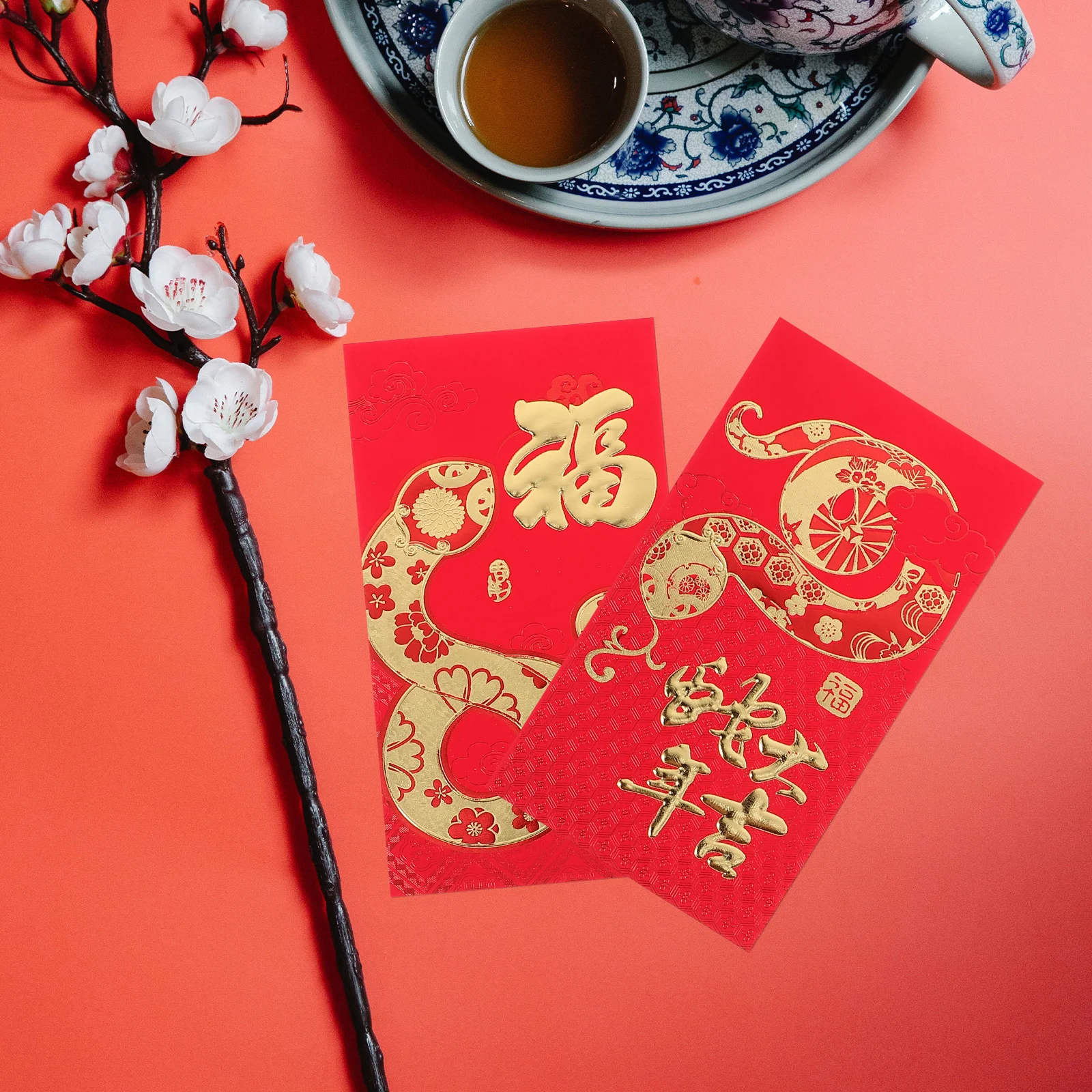 

24 шт. красные конверты для денег на удачу, китайские новогодние декоративные пакеты, подарок для наличных, традиционный лунный фестиваль, красные пакеты с приветствием