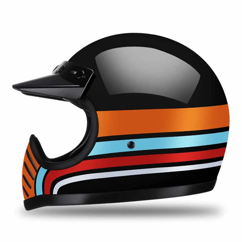 S-2XL Colorful Full Face Racing Accessories Breathable Motocross Kask Wear-Resistant Motorcycle Helmet Anti-Fall Head Protection