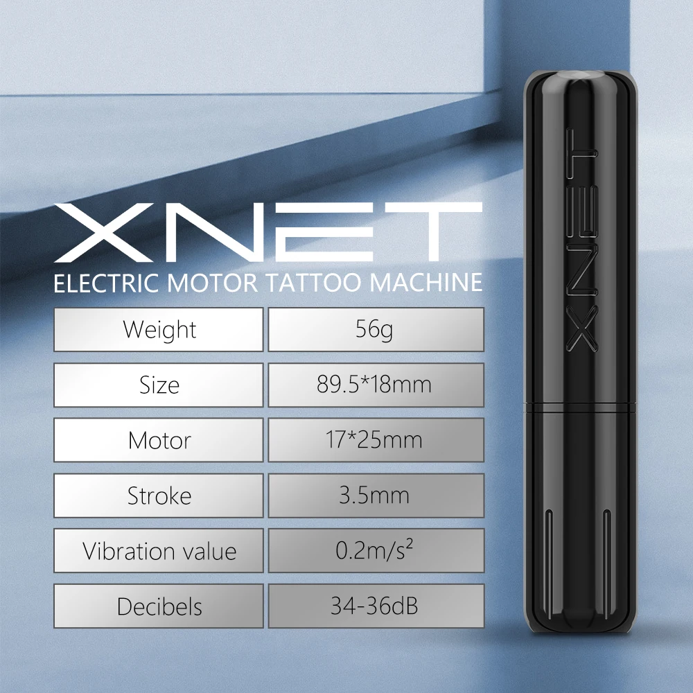 Xnet Wireless Tattoo Machine Kit Tattoo Rotary Pen RCA 3.5mm Stroke Lip Scalp Tattoo Art Semi-Permanent Customized