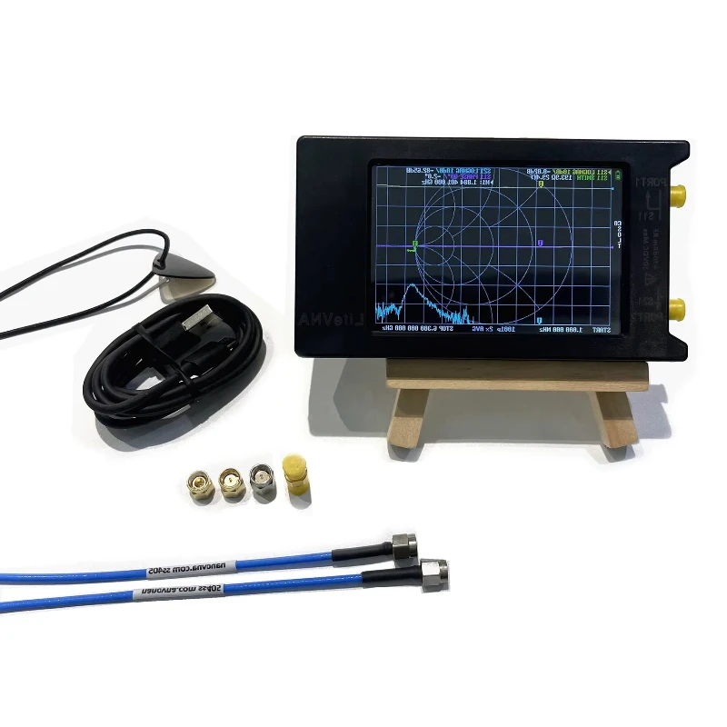 B-M New LiteVNA-64 50KHz-6.3GHz LiteVNA 4Inch Touch Screen Vector Network Analyzer HF UHF Antenna Analyzer Update of NanoVNA