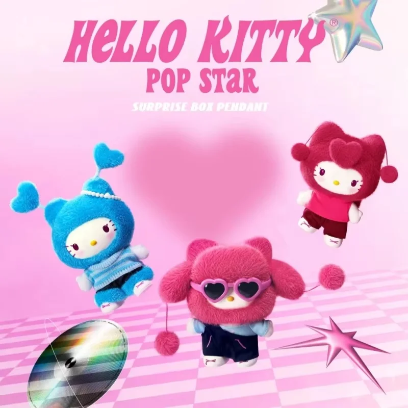 

Новая серия HelloKitty Popstar, модная слепая коробка, милая виниловая кукла, подвеска, сумка, украшение, коллекция игрушек, орнамент, подарок на день рождения