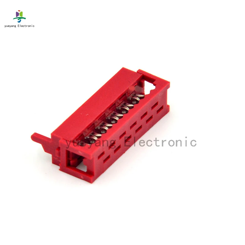 100Pcs Micro match Red IDC connector 2.54mm Wire to Board Micro Match IDC 4P 6P 8P 10P 12P 14P 16P 20P 24P 26P