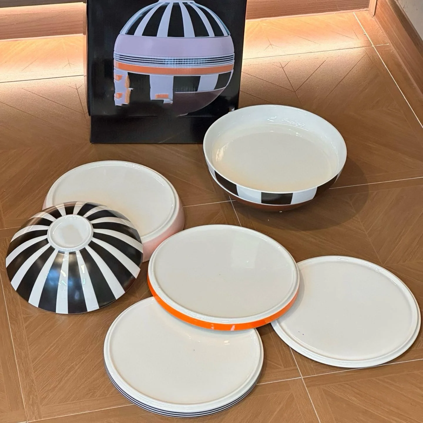 وعاء الأرز، طبق العشاء، طبق خافت، مجموعة أدوات المائدة الإبداعية.