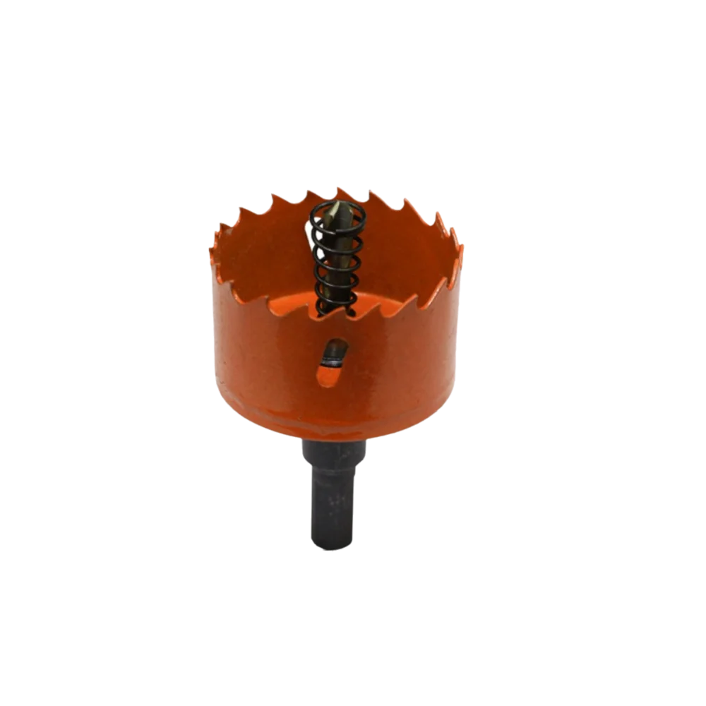 

50-65mm Hole Saw Drill Bit Easy Chip Removal No Slipping Wood Drilling Crown Wear Resistant HSS Steel Bimetal Hole Opener