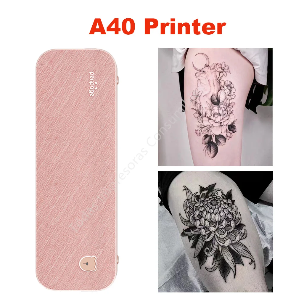 Портативный мини-термопринтер A4 A40, фото-принтер на бумаге, с Bluetooth, для документов и офиса