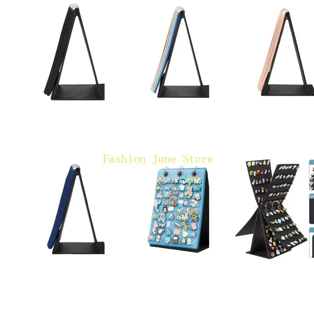 

N5KA Countertop Felt Badge Display Stand with Swivels Base and Book Decoration