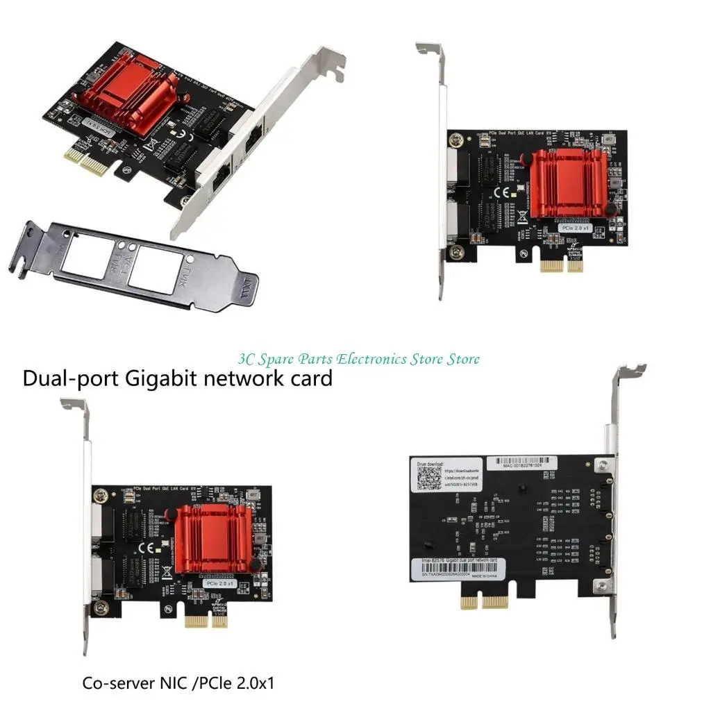 

SZ PCIe Gigabit Card 82575 82576 CHIP Desktop Card 1000M