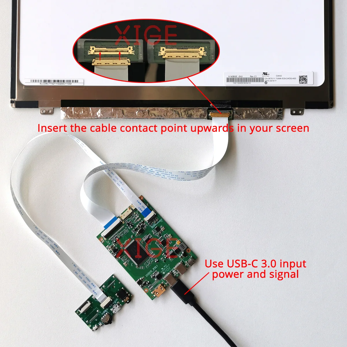 Obrázek 6: Pro NT156WHM-N12/N22/N32/N42/N44 LCD ovladač regulátor deska notebook obrazovka 15.6
