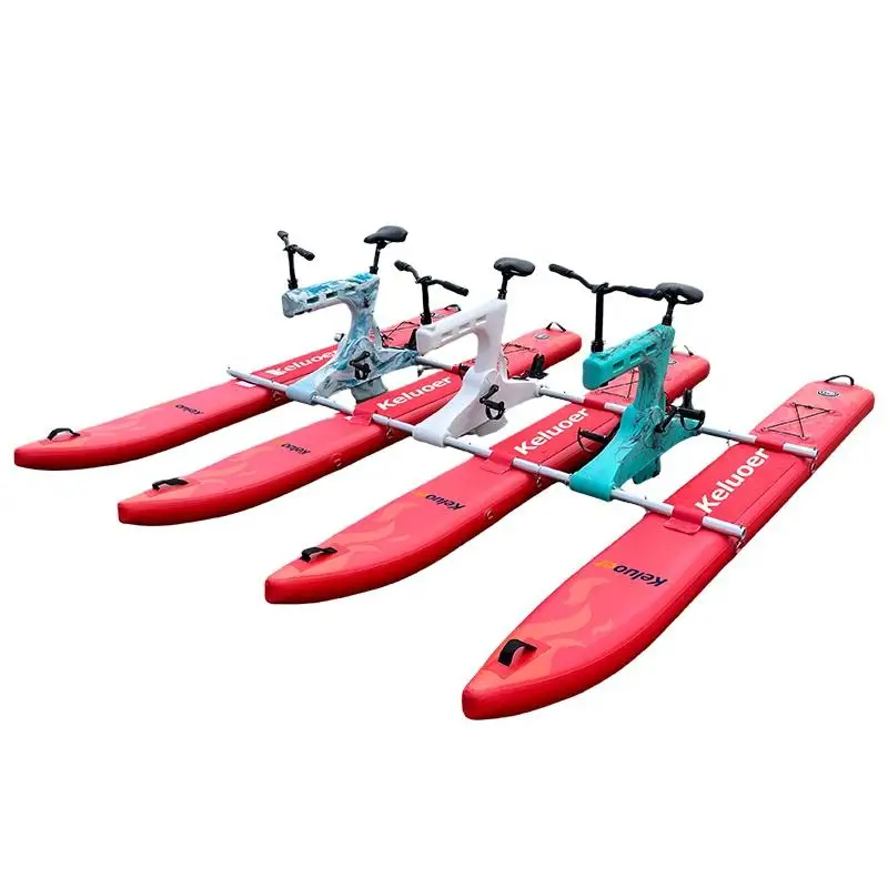 Inflatable Floating Water Bike Three Person Sea Cycle Water Bike for Sale