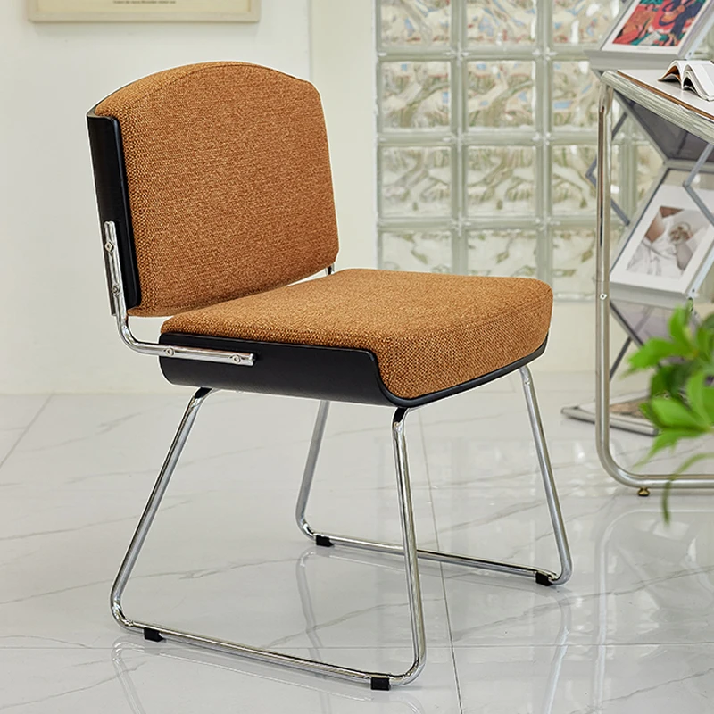 

Vintage French Dining Chair Comfortable Upholstered Designer Living Room Dining Chair Garden Ergonomic Silla Comedor Furniture