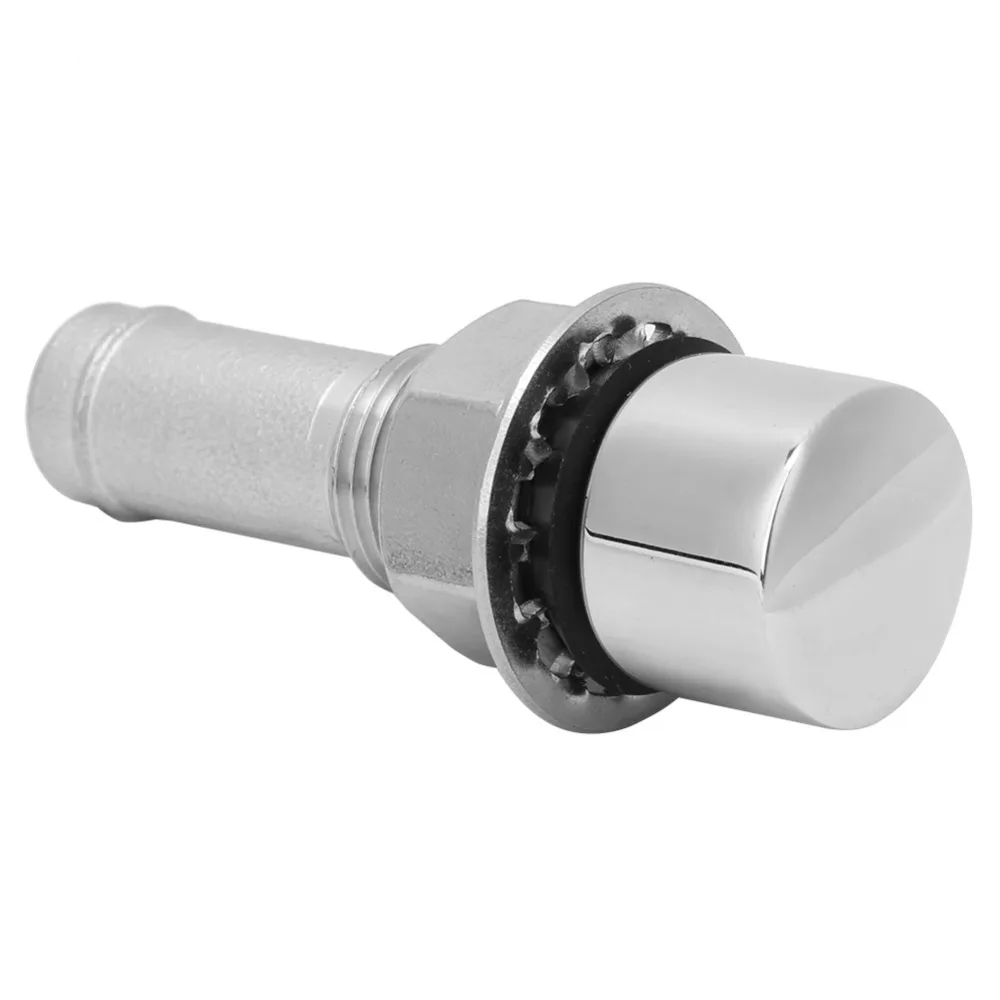 316 Stainless Steel Fuel Gas Tank Vent Cowl Marine Grade Mounting Gasket Fuel Vent Flush Mount 5/8 Inch Through Hull