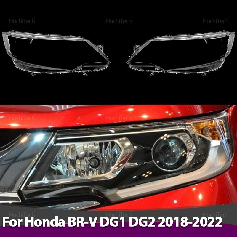 

Для Honda BR-V BRV DG1 DG2 2018 2019 2020 2021 2022, прозрачный корпус, передние фары, линза, стеклянная крышка лампы