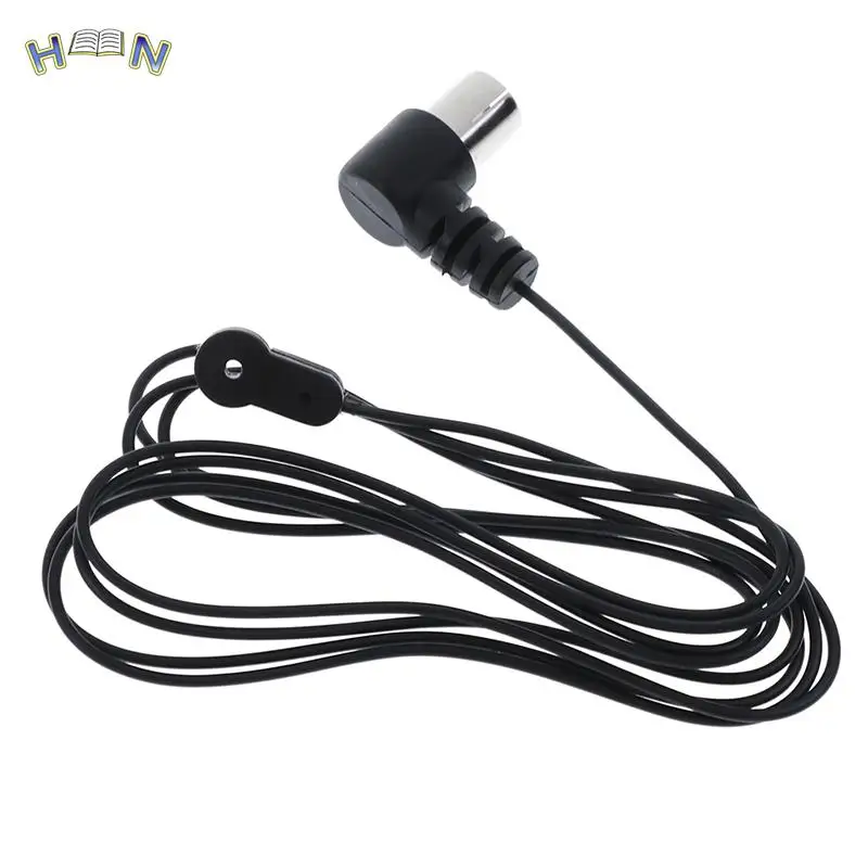 FM Antenna Male For Sound Natural Sound Stereo Receiver For FM Radio/ Hi-Fi/ DAB/ TV Indoor Use Black