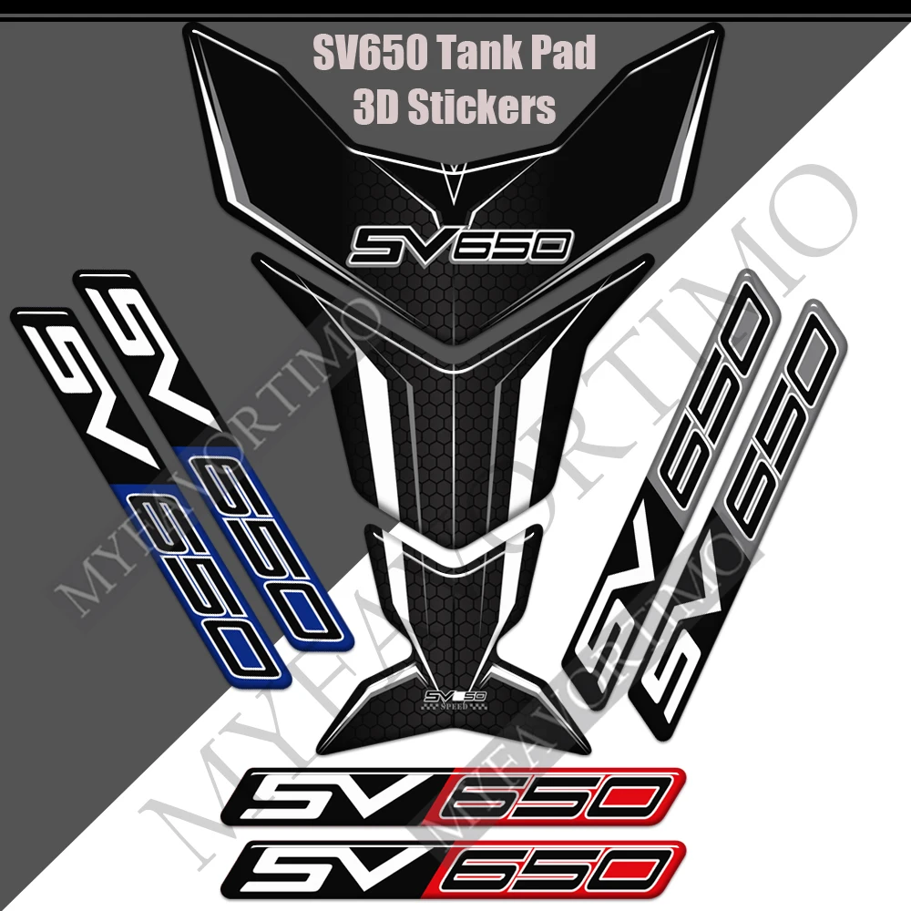 Tank pad 3D waterproof Stickers Gas Fuel Oil Fairing For Suzuki SV650 SV650X SV 650 S X Tank Pad Protection Decal 2017 2018 2019