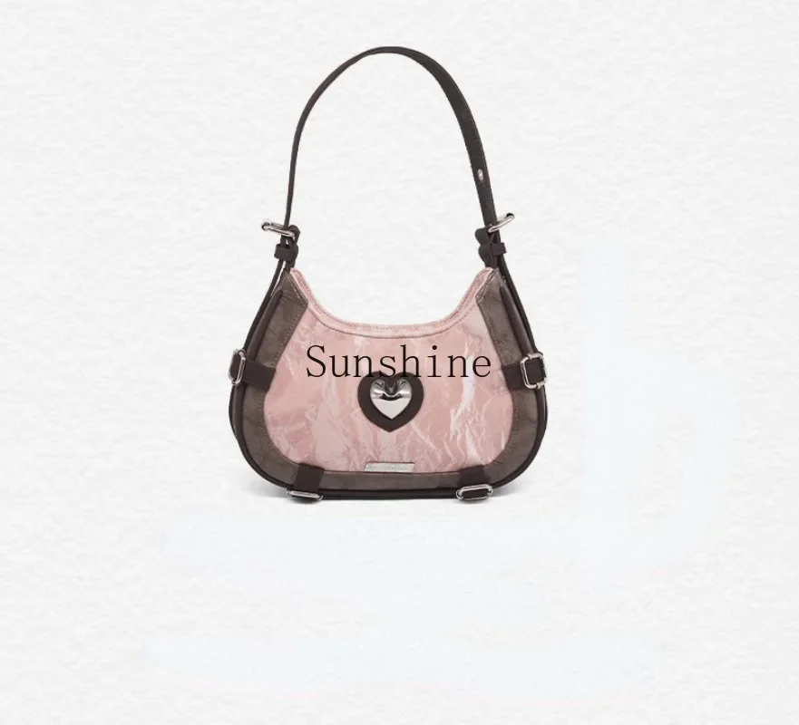 Niche single shoulder crossbody dual-purpose bag, underarm bag, beautiful retro bag