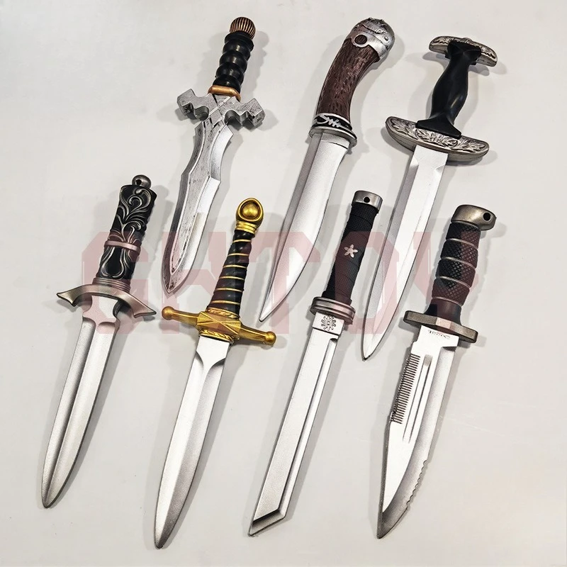 witchers 3 espada corta in schiuma Pu katana coltello puntelli cosplay coltello da caccia giocattoli di sicurezza spade medievali accessori da tavolo regali per ragazzi