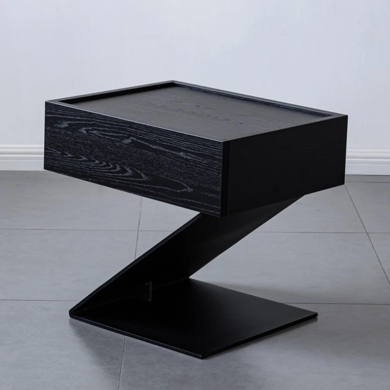 

Minimal suspended bedside table Nordic style steel plate cabinet Modern simple bedroom bedside storage storage cabinet