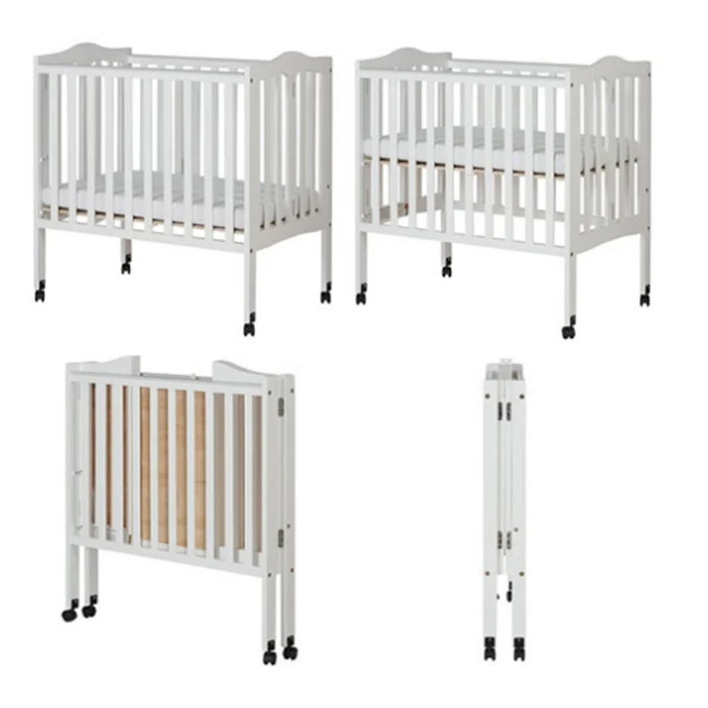 

Самая популярная детская деревянная складная кроватка-манеж для новорожденных девочек с колесами